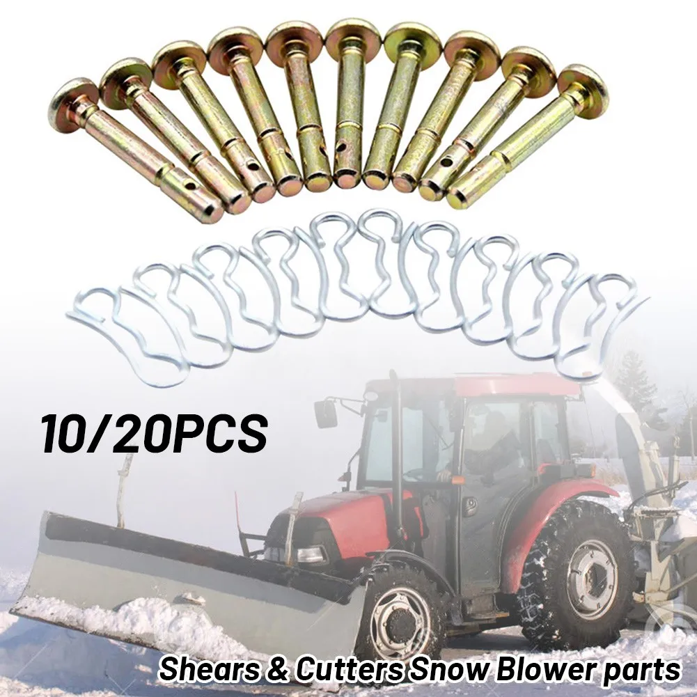 

2/10/20pcs Shear Pins&Cotters Cub Cadet For MTD Craftsman Snow Blowers Power Tool 738-04124A 738-04124 Shear Pins & Cotter Pins