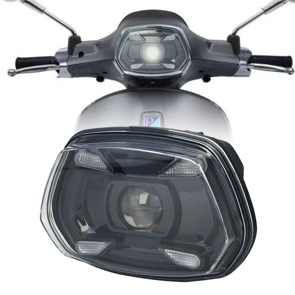 Фото Светодиодные фары для мотоцикла с лампой Devil's Eye DRL для Vespa Sprint 150 Sprint 150 2017 2018 2019 2020 2021 2022 2023 2024 №1