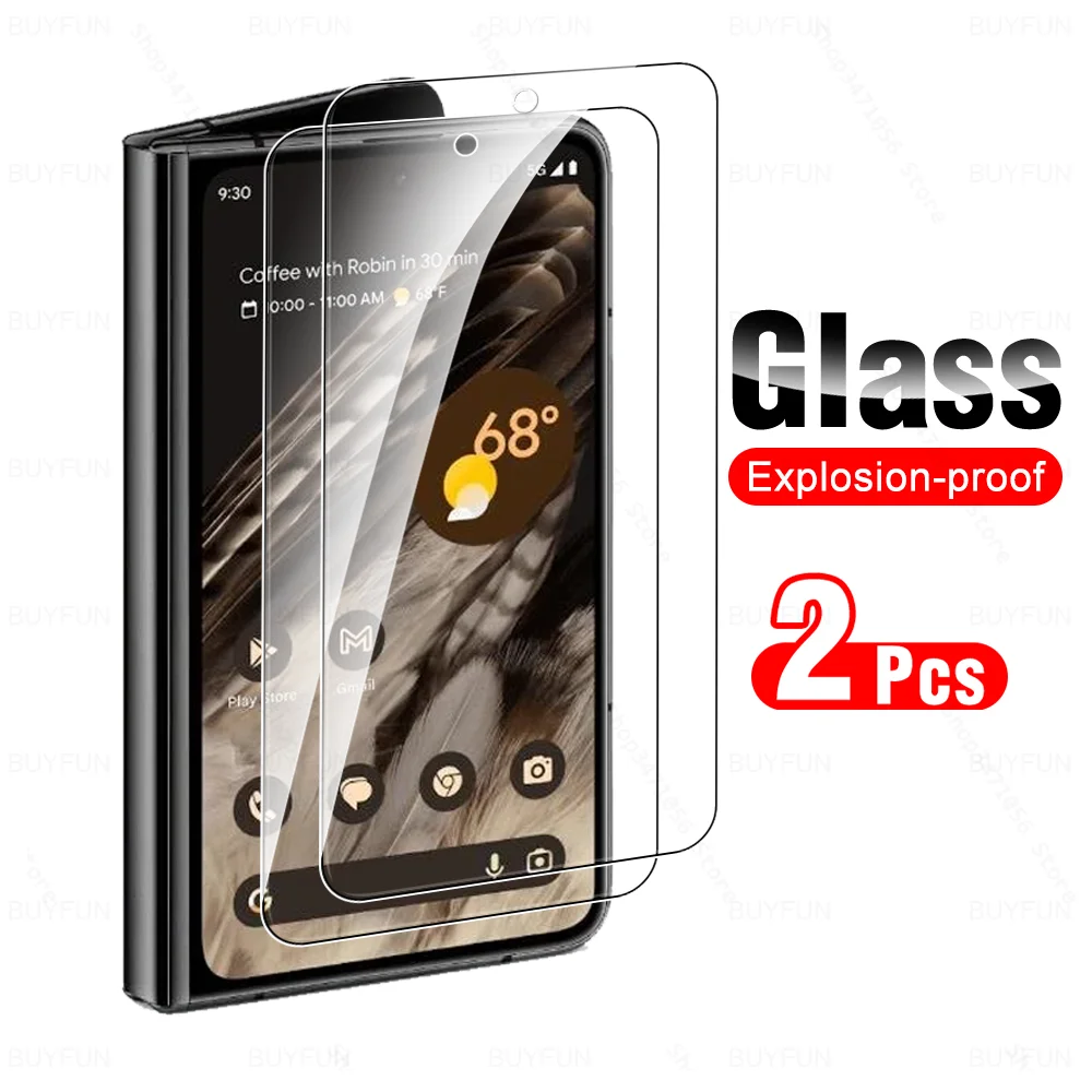 

2Pcs Glass For Google Pixel Fold 5G 2023 5.8'' Screen Protector Tempered Glass Googe PixelFold G9FPL G0B96 Protective Cover Film