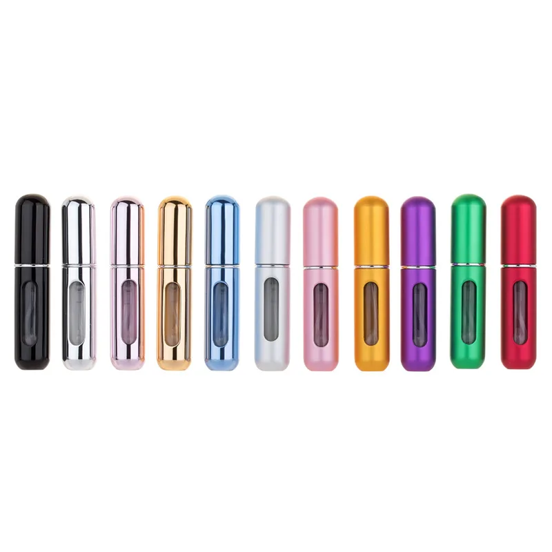 

8ml 5ml Portable Mini Refillable Perfume Bottle With Spray Scent Pump Empty Cosmetic Containers Spray Atomizer Bottle For Travel