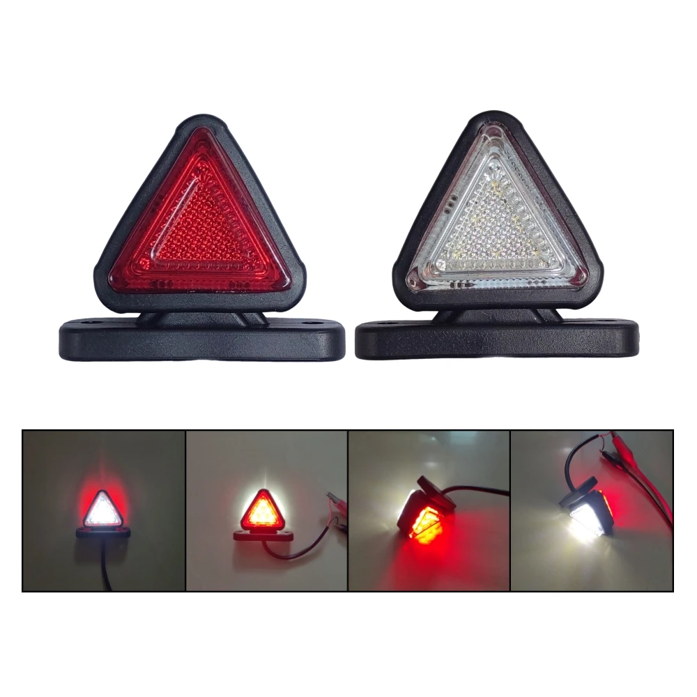 

2 шт. светодиодные задние фонари для позиционной лампы прицепа 12 В 24 В грузовой фонарь боковой габаритный фонарь для грузовика красный белый