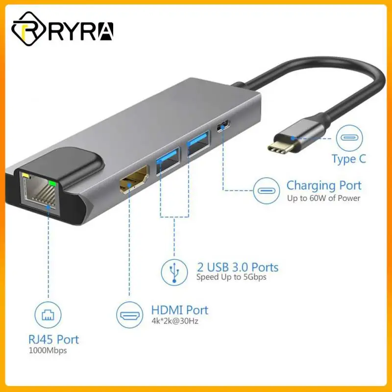 

Док-станция RYRA для Matebook, 5 в 1, с USB Type C на 4K HDMI