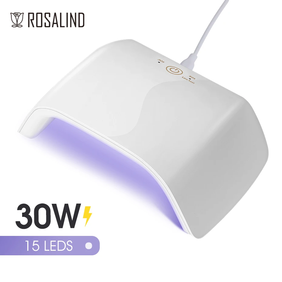 

ROSALIND 30WNail Dry Lamp For Drying Nails UV/LED Lamp Gel Nail Polish Timer Auto Sensor Nail Dryers Manicure professional Tools