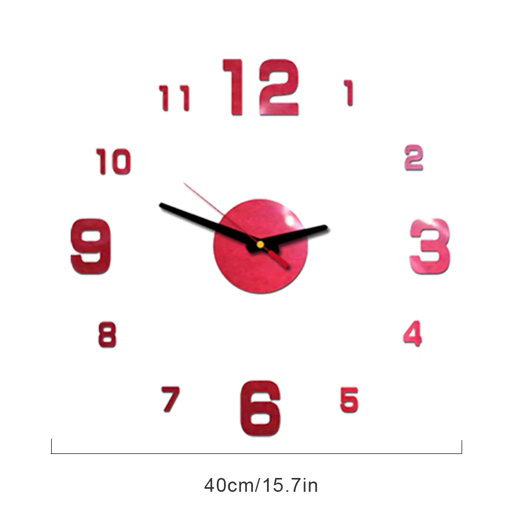 

Self-Adhesive 3D Wall Clock Mirror Sticker Home Living Room Decor Decorative DIY Acrylic Clock Modern Creative Design Wall Clock