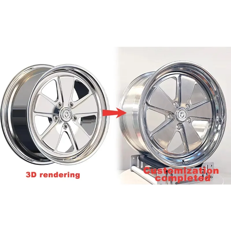 Фото Кованые диски 2026 Wheel 2, составные, 5X112, 3-составные, вогнутые, 5 спиц, для BMW G82 Corvette, 5X120, 5X114.3, BC Forged Wheels, 19, 20, 21 дюймов №5