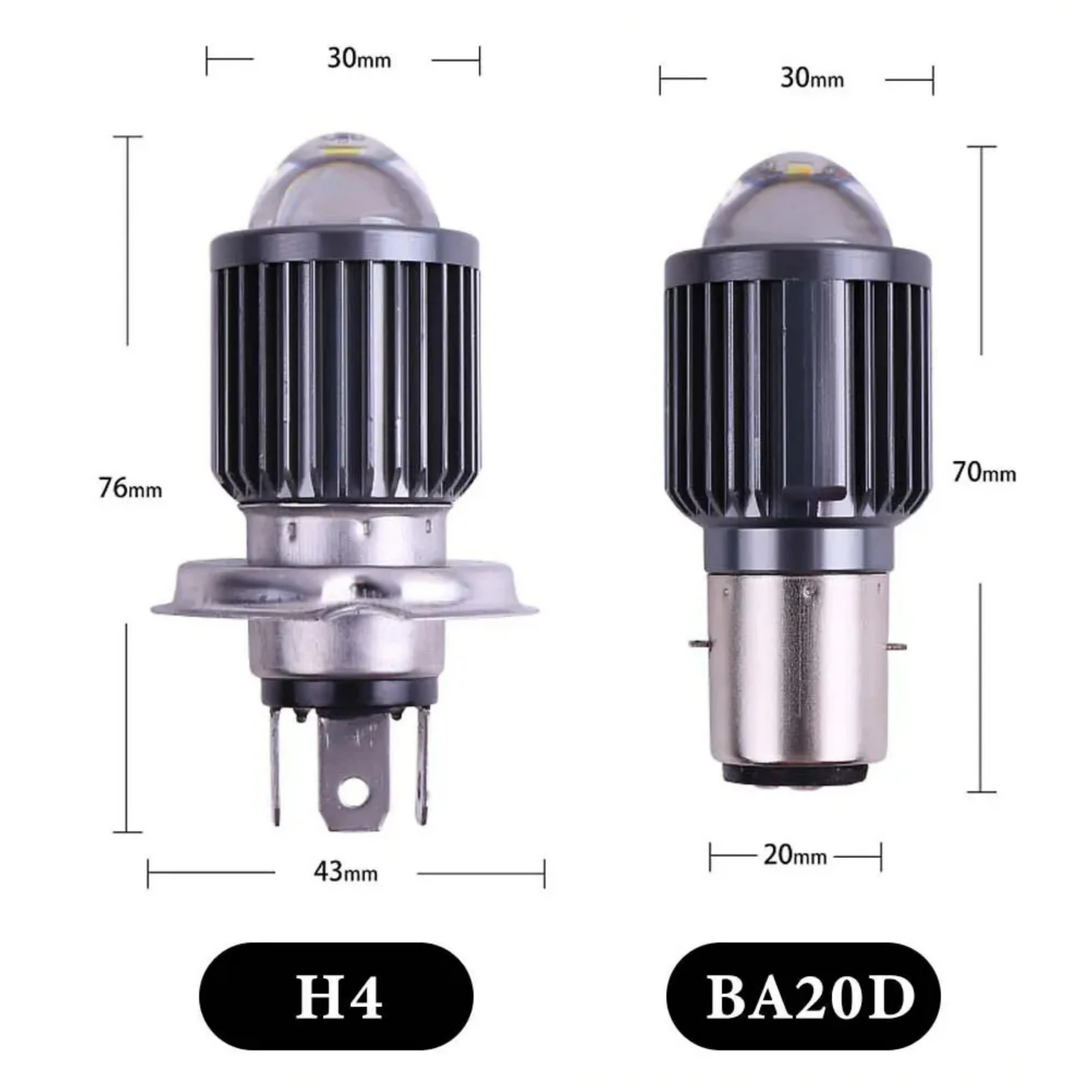 1 шт. фара для мотоцикла H4 12 В 6000 К