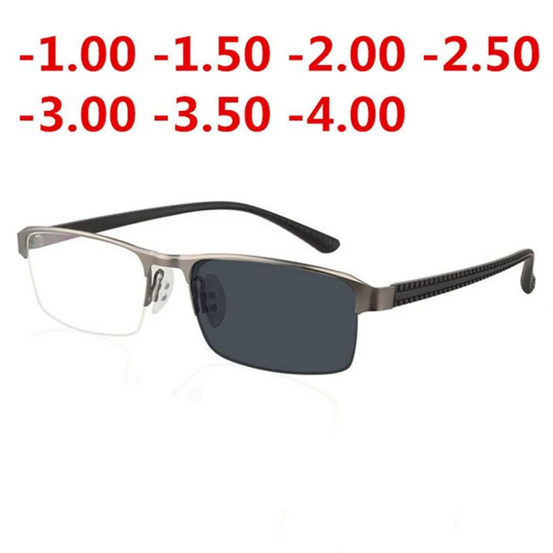 

Солнцезащитные фотохромные очки для близорукости для мужчин, для улицы, защита от УФ, близорукость, Рецептурные очки для мужчин 0-0,5-0,75 до-6,0