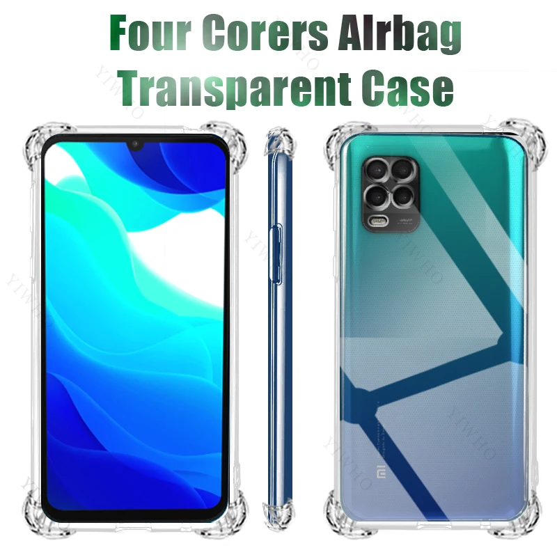 Прозрачный чехол для Xiaomi Mi 10 Lite 5G M2002J9G 6 57 дюйма утолщенный телефона Xiaomi10