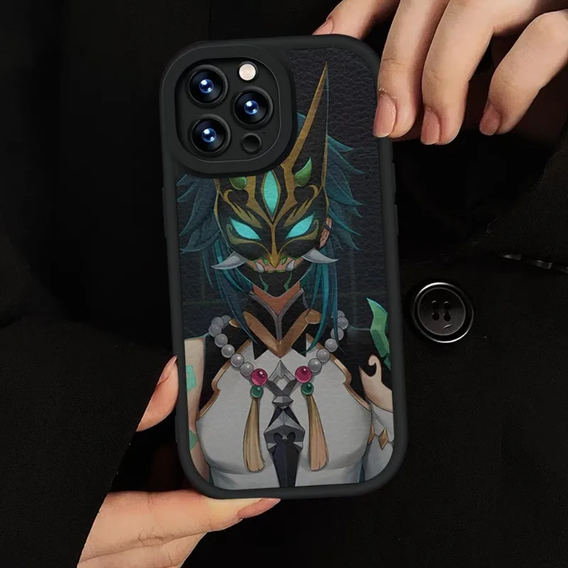 Чехол для телефона Genshin Xiao силиконовый мягкий IPhone 15 11 14 13 12 Pro Max Mini Xs X Xr 7 8 Plus SE2020