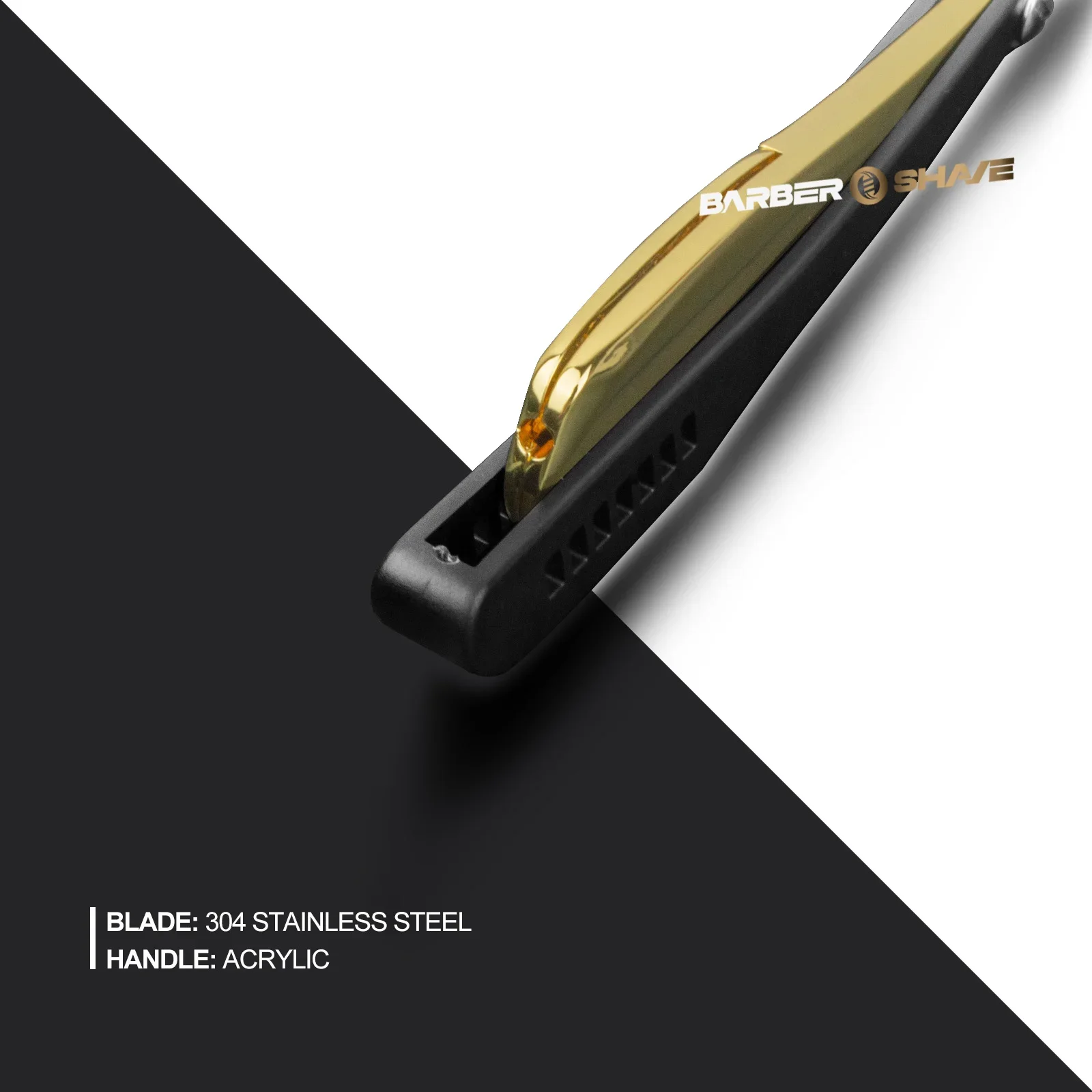 Профессиональная Прямая Бритва Для Мужской Стрижки И Бритья Бороды - Складная