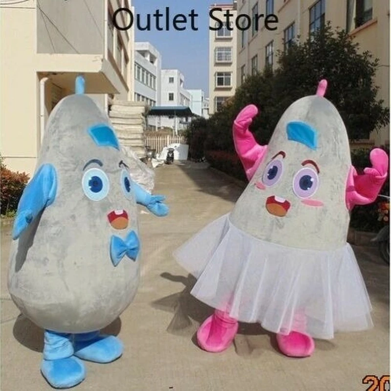 

Halloween Cartoon Couples Eggplant Cosplay Mascot Costume Party Game Dress Xmas