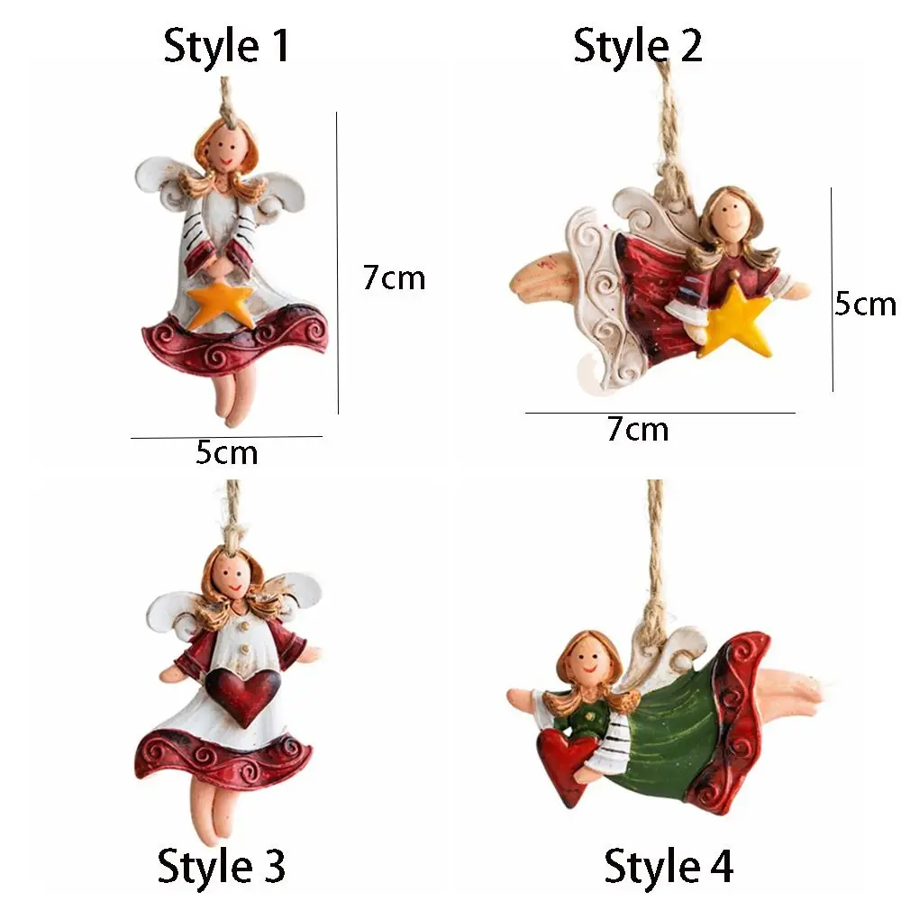 3 шт. подвеска в виде рождественского ангела из смолы сельское креативное