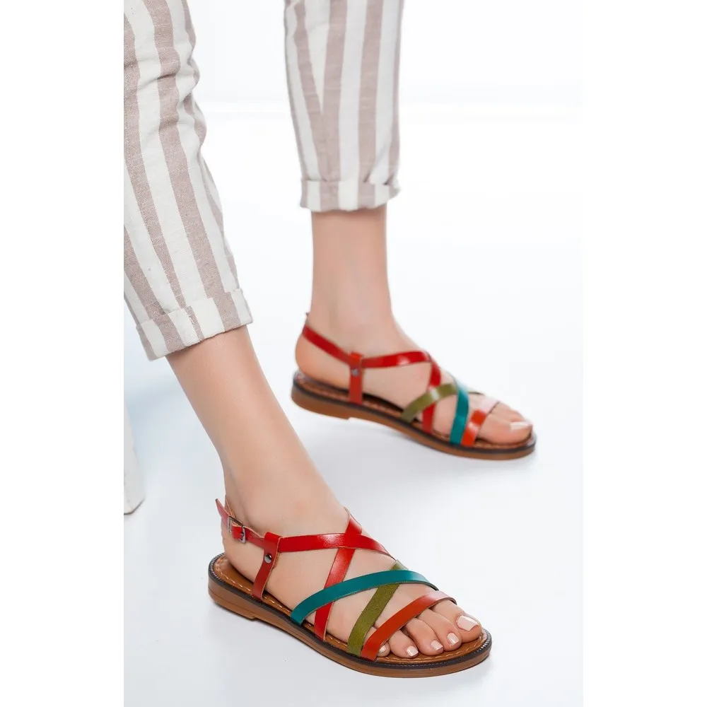 

Dorlie Ezra Leather Sandals Black