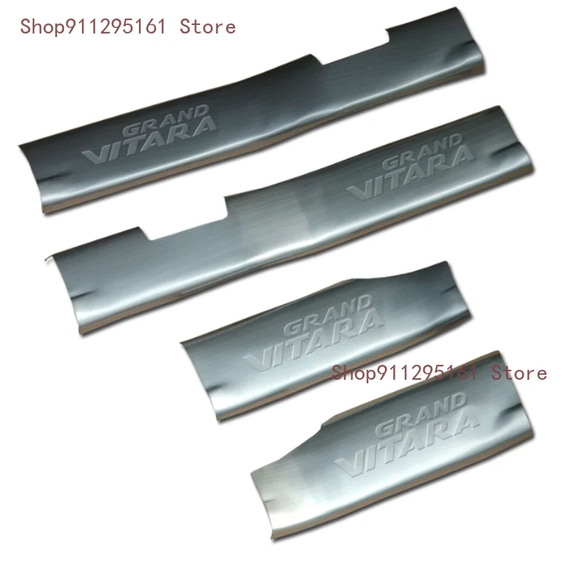 

High-quality stainless steel Plate Door Sill Welcome Pedal Car Styling Accessories For Suzuki Vitara 2007-2012 4pcs/set