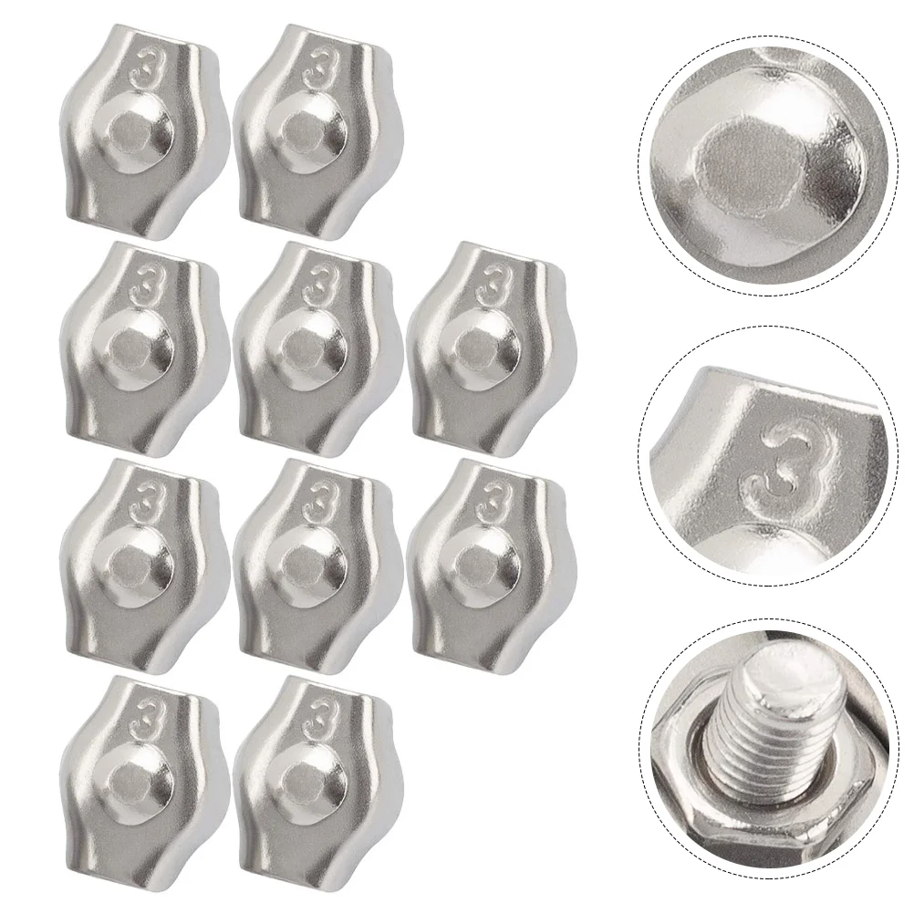 

Wire Cable Rope Clamp Clip Clamps Stainless Steel Single Kits Grips Clips U Simplex Fixing Splicer Wires Kit Assortment Winch