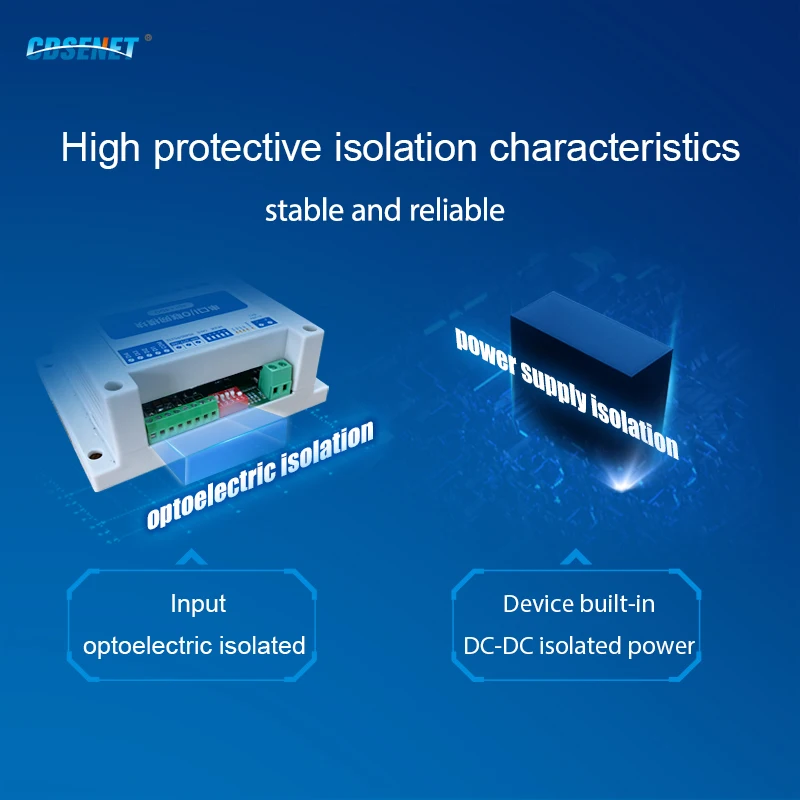 Модуль последовательного ввода-вывода CDSENET ModBus 8DO 8 цифровых выходов интерфейс RS485
