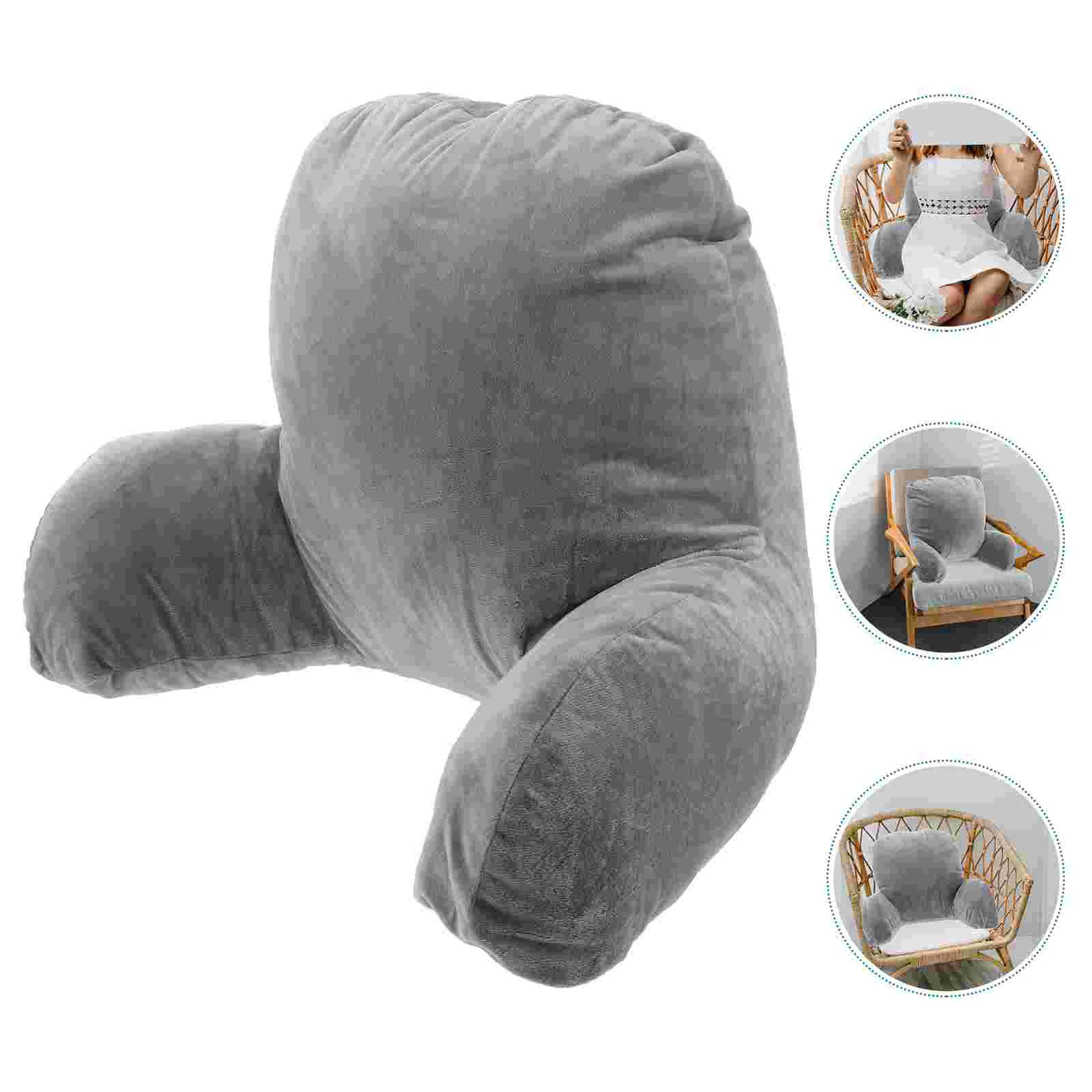 

Pillow Bed Backrest Reading Support Cushion Lumbar Chair Pillows Sitting Rest Car Up Adult Sit Office Lounger Couch Foam Cotton