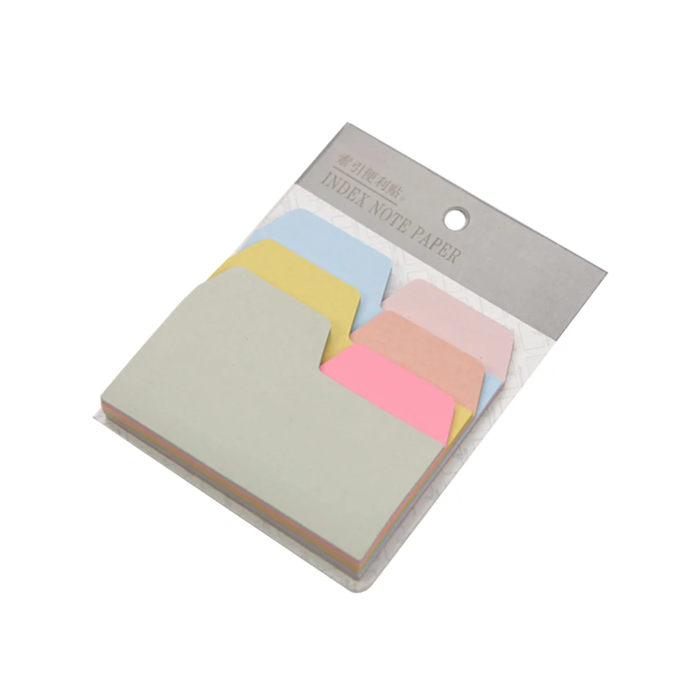 

Self- Notes 6 Color Memo Stickers Adhesive Tabs Messages Paper Notepad Office Stationery for School Office Home Kawaii