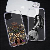 sza ctrl alternate album singer phone case transparent soft for iphone 12 11 13 7 8 6 s plus x xs xr pro max mini