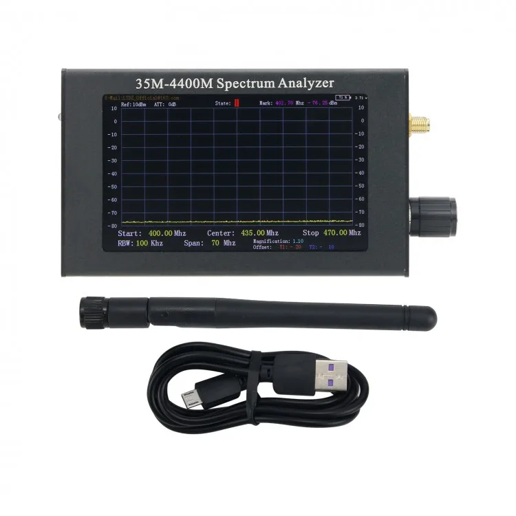 

35M-4400M Simple Handheld Spectrum Analyzer with 4.3" TFT Color LCD Display