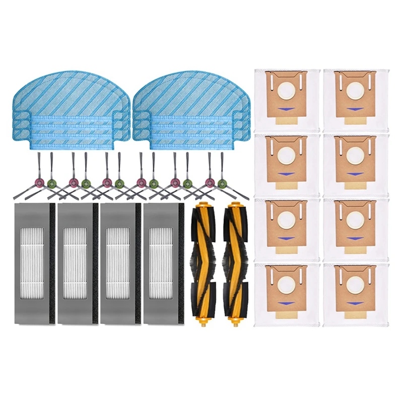 

For ECOVACS Deebot T9 AIVI T8 AIVI N8 Pro Series Vacuum Cleaner Main Side Brush Mop Cloth HEPA Filter Dust Bags Replacement