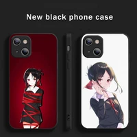 anime kaguya sama phone case for iphone 12 11 13 7 8 6 s plus x xs xr pro max mini shell