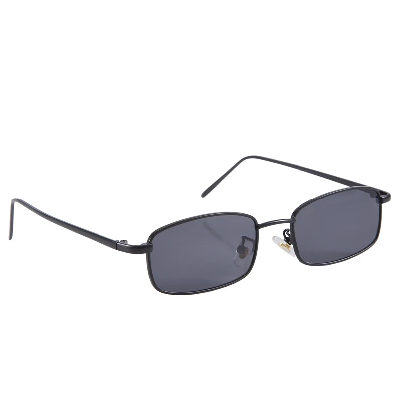 Винтажные солнцезащитные очки для женщин и мужчин прямоугольные маленькие в