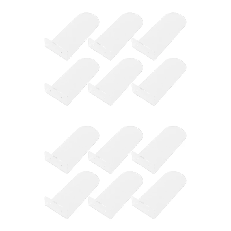 

12 упаковок плавающих полки для обуви, прозрачные акриловые настенные полки для обуви, для демонстрации коллекционных обуви и кроссовок