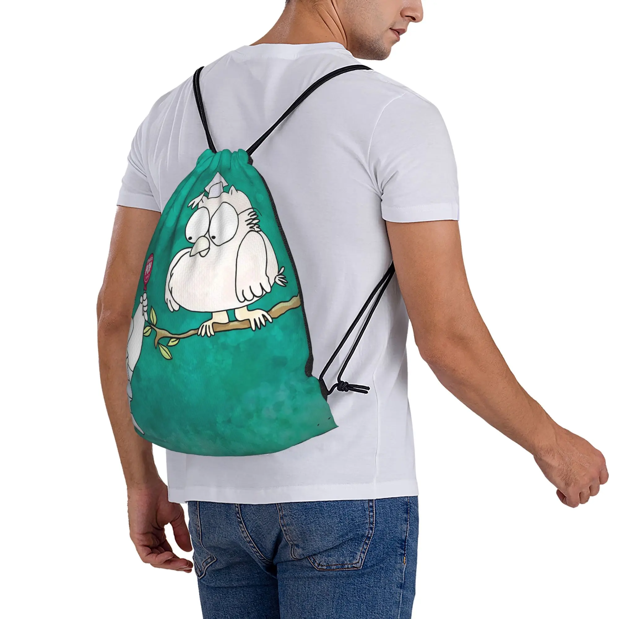Спортивные рюкзаки-мешки на шнурке с мультяшными персонажами Tootsie Pops Owl & Kid Tree Branch для занятий спортом и активного отдыха (art.: 3920d9d20998c) - 3920d9d20998c
