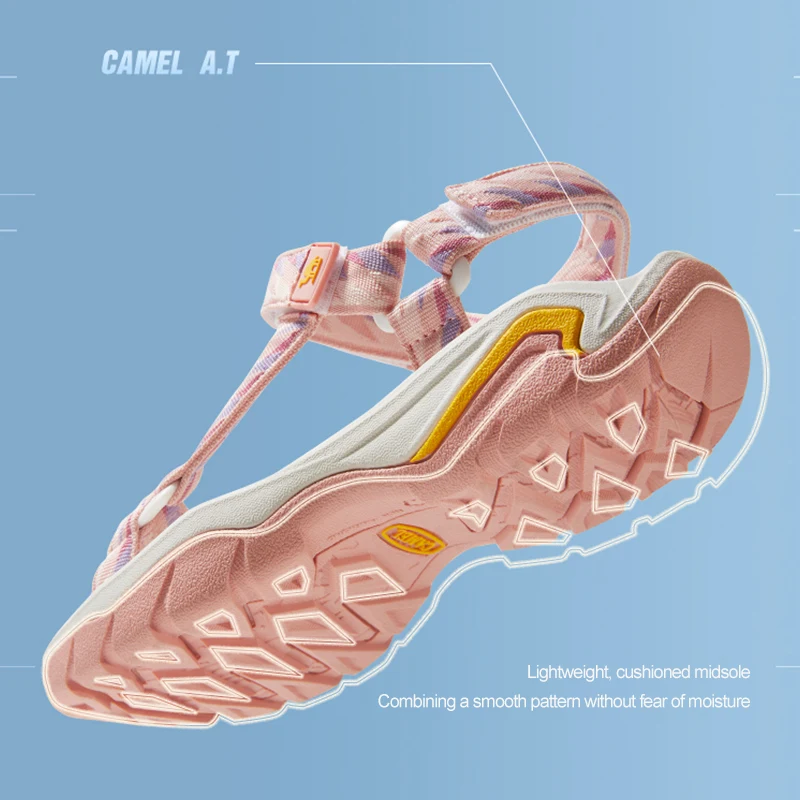 GOLDEN CAMEL Women's Sandals Summer 2023 New Upstream Beach Shoes Outdoor Slippers Flip Flops Wear Wading Sandal Lightweight