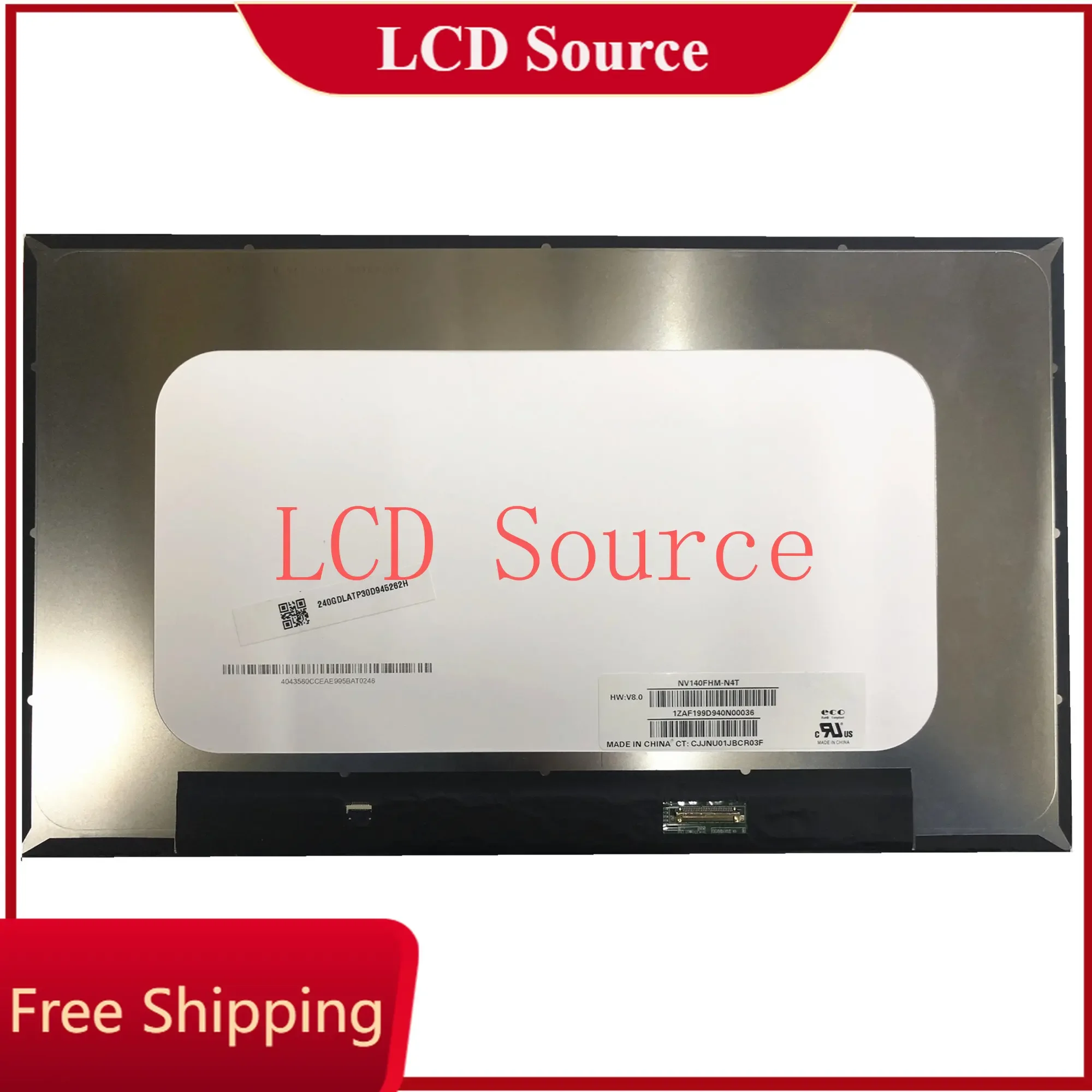 NV140FHM-N4T NV140FHM N4T 14 0-дюймовая панель Matirx 1920*1080 EDP 30-контактный светодиодный ЖК-экран