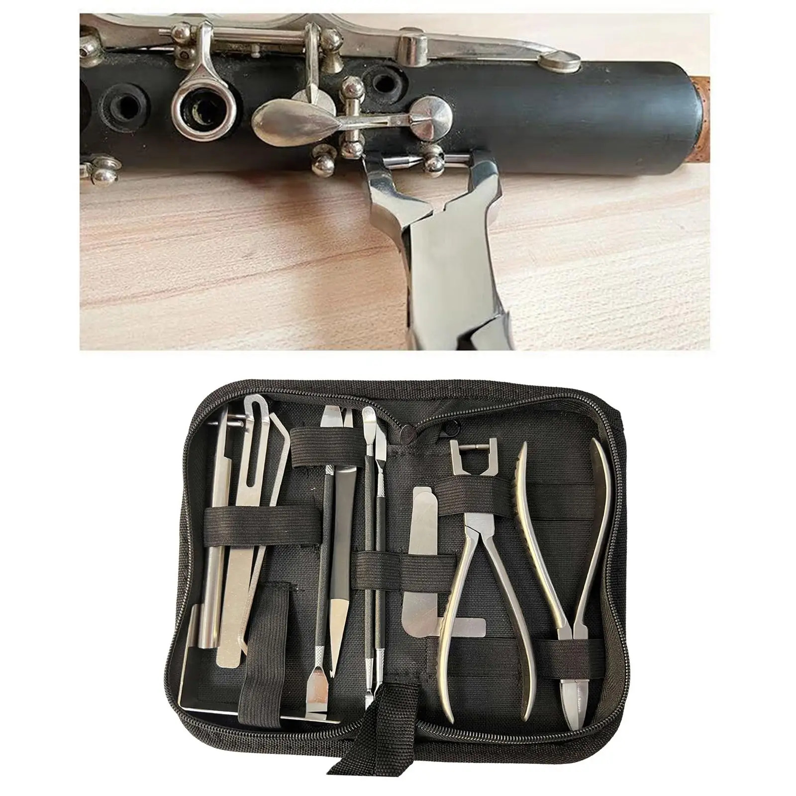 

12Pcs Professional Saxophone Repair Tool Adjusting Spring Hook Woodwind Maintenance Tool for Sax Luthier Oboe Replacement Parts