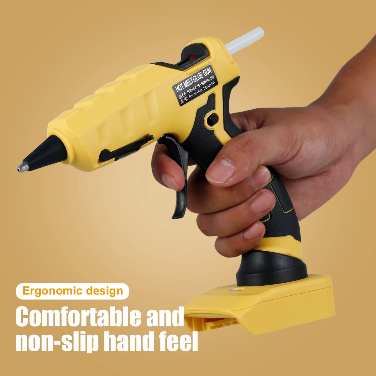 

Беспроводной термоклеевой пистолет с 30 стержнями для Makita/DEWALT/BlackDecker/Milwaukee, литиевый аккумулятор 18 в, электрический инструмент для ремонта