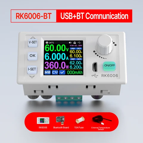 RD RK6006 RK6006-BT 60 в 6A 4-значная связь Регулируемый понижающий преобразователь постоянного тока в постоянный ток