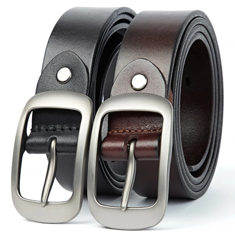 100% Real Leather Women Belt Handmade Leather Adjustable Buckle Premium Classic Belt for Men (Waist Size ''28- 36'')