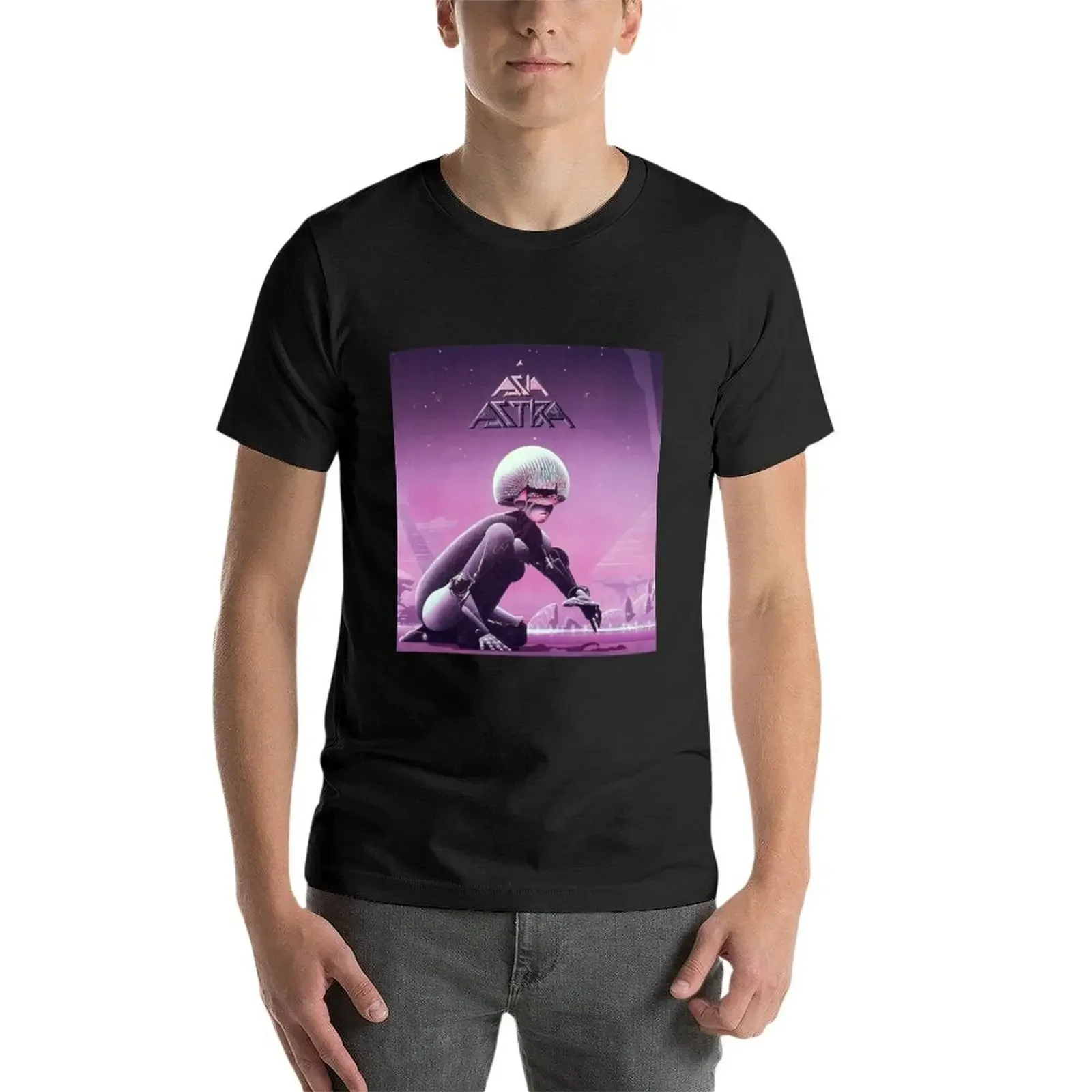 Футболка Asia Astra футболка с аниме корейская мода мужские футболки в тяжелом весе