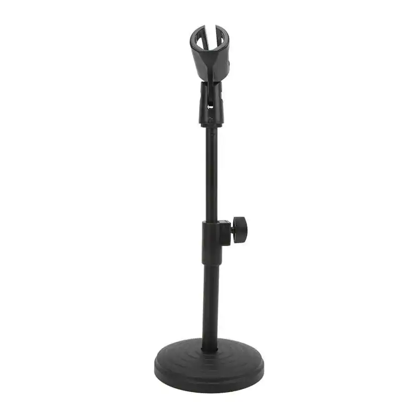 

Adjustable Angle Microphone Mount Holder Tripod Folding Mic Stand 16.5-36.5cm/6.5-14.4in Strong for Live Broadcasts