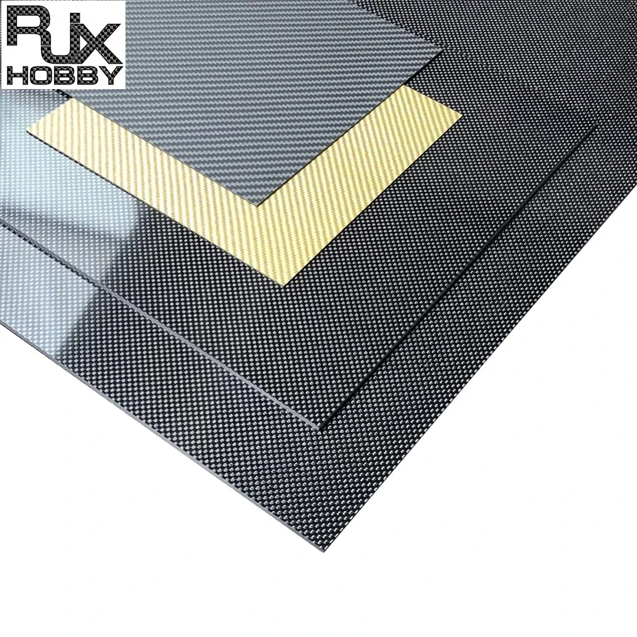 RJX High Modulus T300 T700 T800 M40 M46 Карбоновые детали с ЧПУ Лист из углеродного волокна для