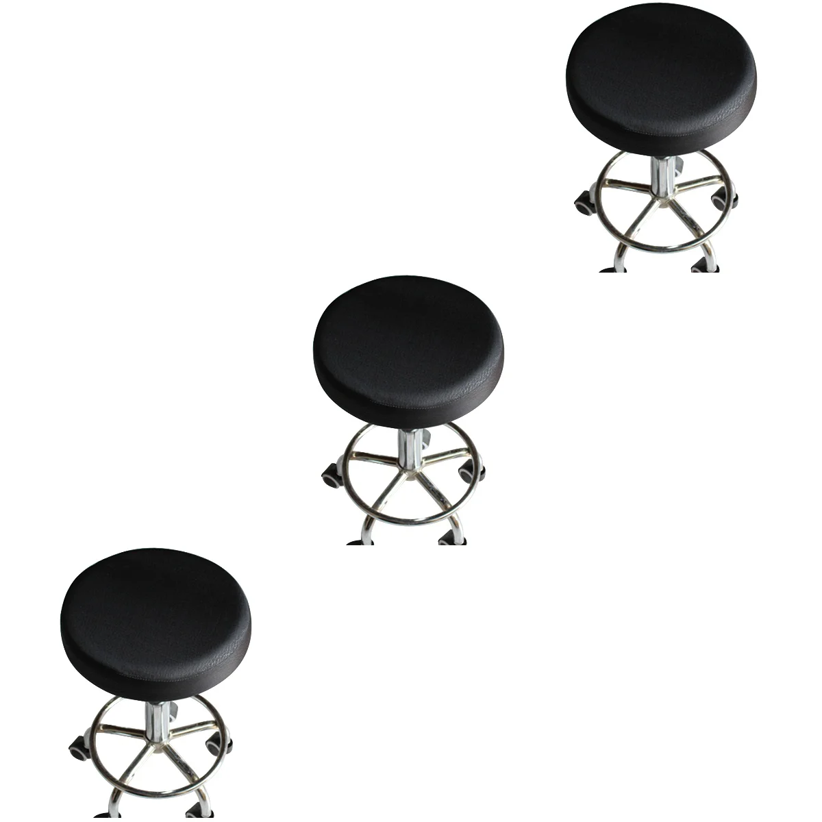 

Covers Chair Round Stool Dining Cover Bar Protector Elasticslipcover Decorations Room Decoration Washable Cushioncircle Barstool