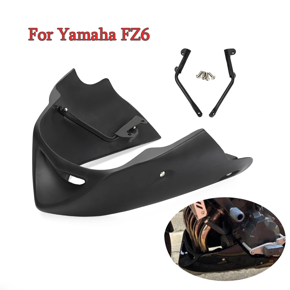 For Yamaha FZ6 Fazer 600 S2 2004-2010 Motorcycle Chin Belly Pan Lower Fairing Lower Front Spoiler Fairing Cover fit FZ 604-10