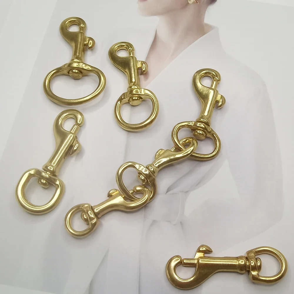 6 шт. латунные застежки-крючки для кожаных сумок