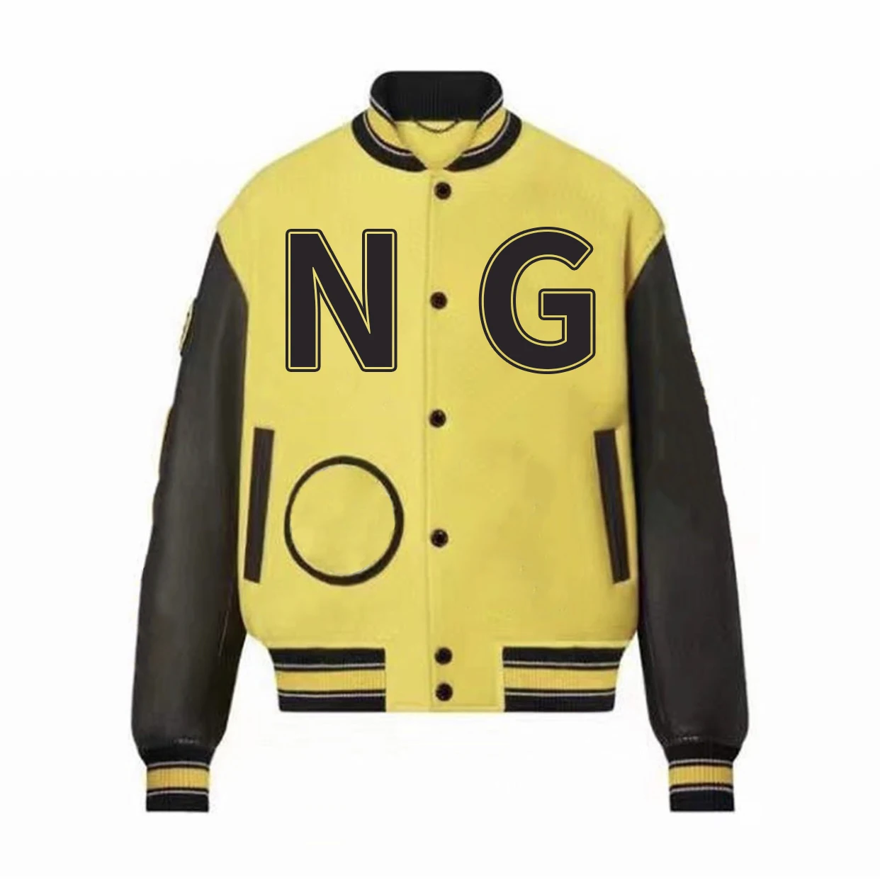 

NIGO натуральная кожа шерстяная вышитая куртка # nigo3185