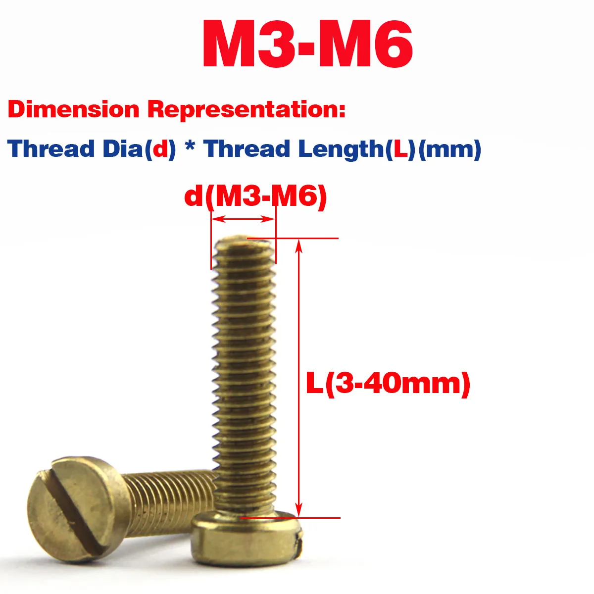 

Латунные винты M2-M6