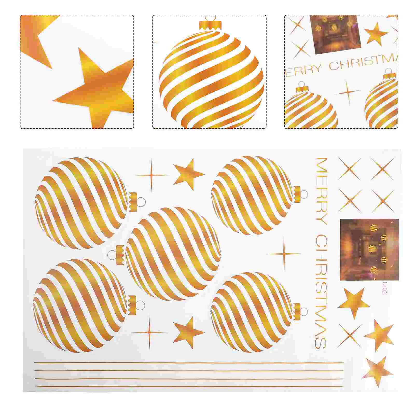 

Stickers Christmas Window Party Clings Sticker Decal Wall Decoration Electrostaticelements Removable Decals Winter Holiday