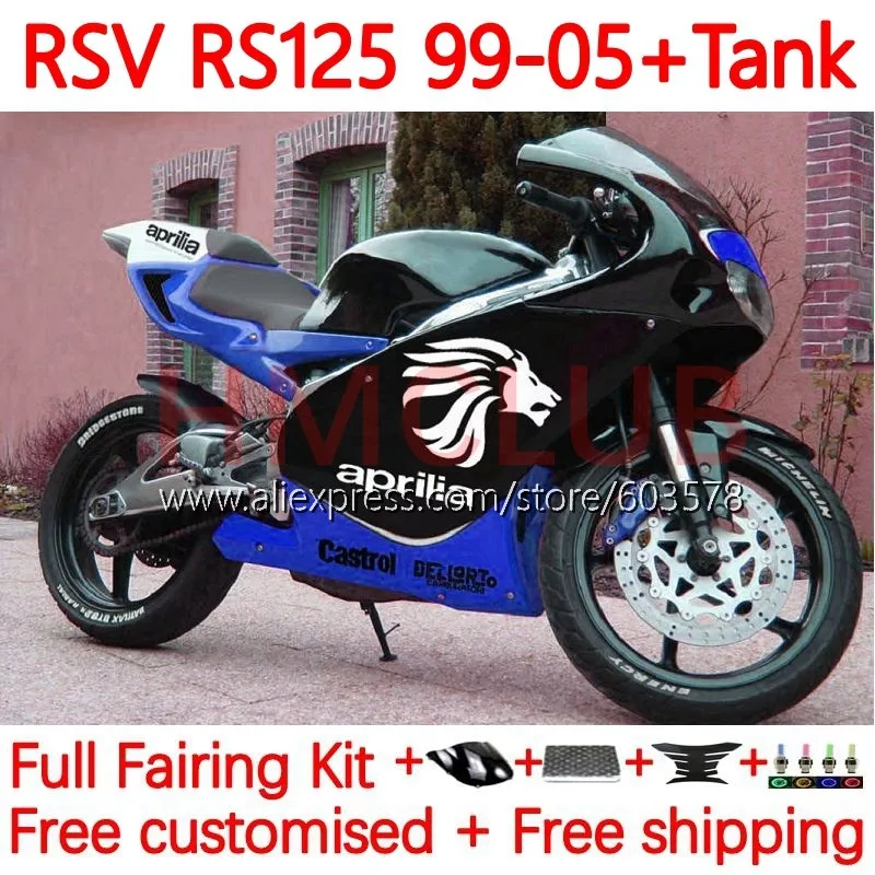

RS125R For Aprilia RS 125 RS4 RS-125 RS125 1999 2000 2001 2002 2003 2005 RSV125 99 01 02 03 04 05 Fairing 155No.103 glossy blue