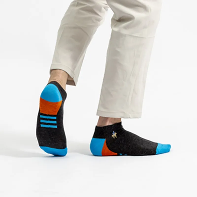 5Pairs High Quality Men Ankle Socks Breathable Cotton Sports Socks Mesh Casual Athletic Summer Thin Cut Short Sokken Size 38-44