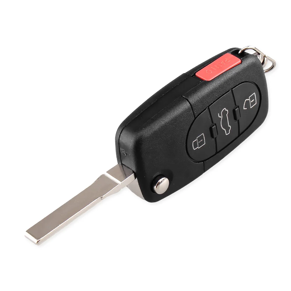 Чехол-книжка KEYYOU 10x для Audi TT A4 A6 A8 S4 S6 S8 старые модели CR1620/CR1616 3 кнопки чехол ключа с