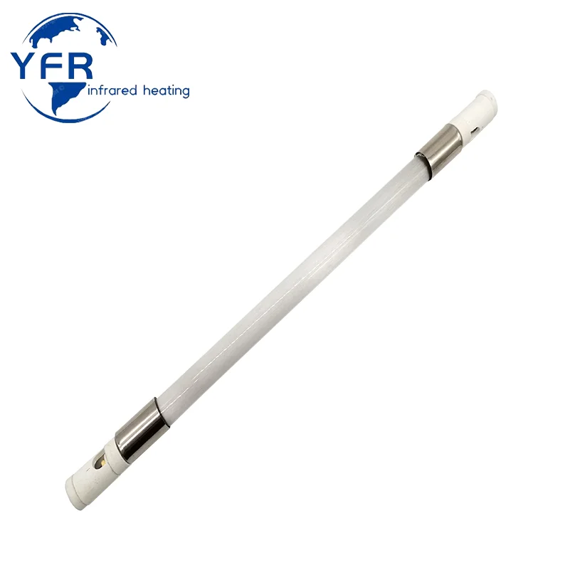 ИК-эмиттерный элемент молочно-белый керамический трубчатый 2000 Вт инфракрасная