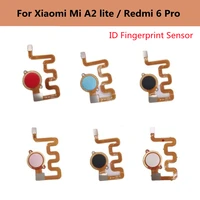 for xiaomi mi a2 lite redmi 6 pro fingerprint sensor home button key touch id flex cable replacement