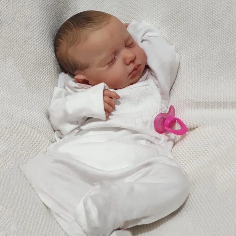 

50cm Lifelike Silicone Reborn Dolls 20 Inch Soft Vinyl Body Pure Hand-painted Simulation Doll Girl Bebe Toys Baby Princess Gifts